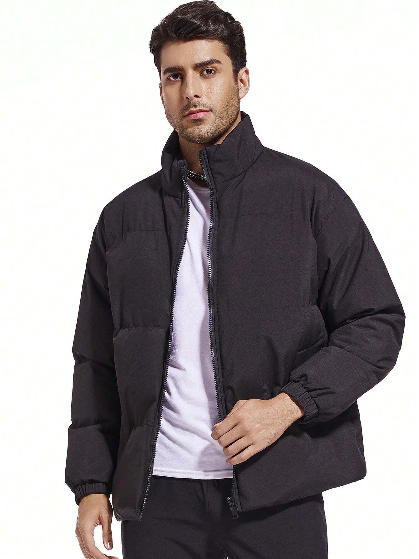 Manteau Garçon Poches Incliné Matelassé