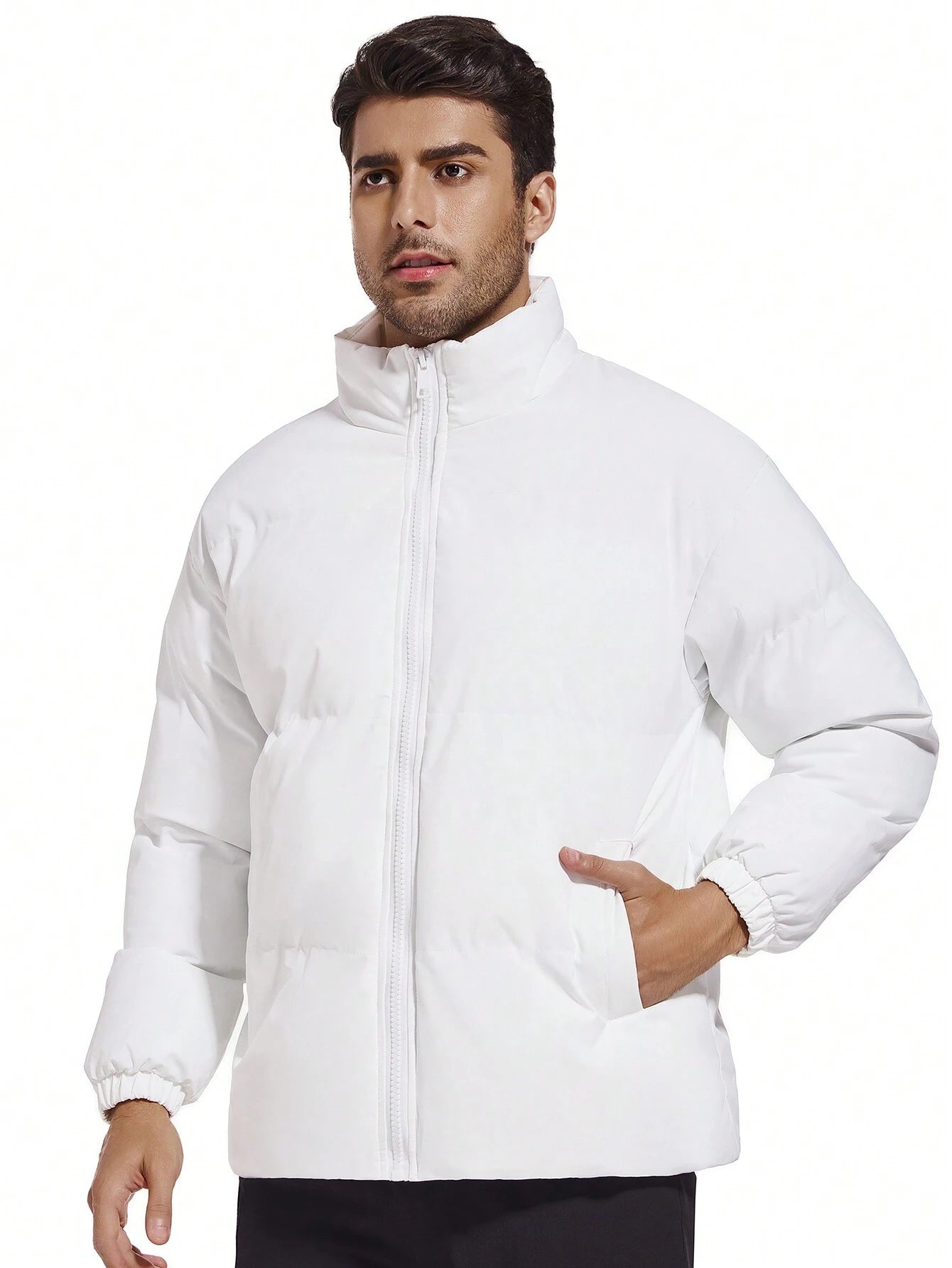 Manteau Garçon Poches Incliné Matelassé