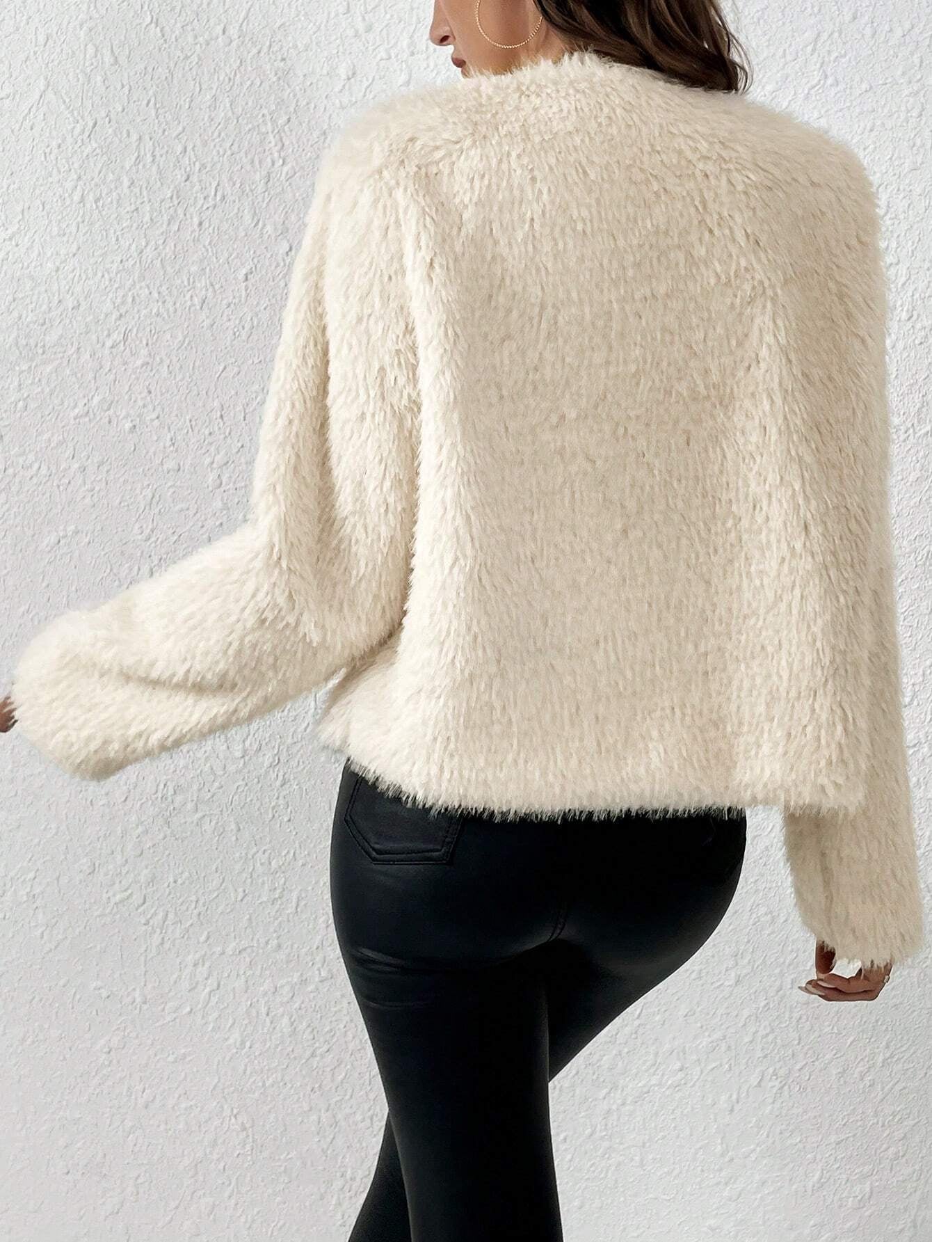 Veste Fuzzy Ouverte Essence