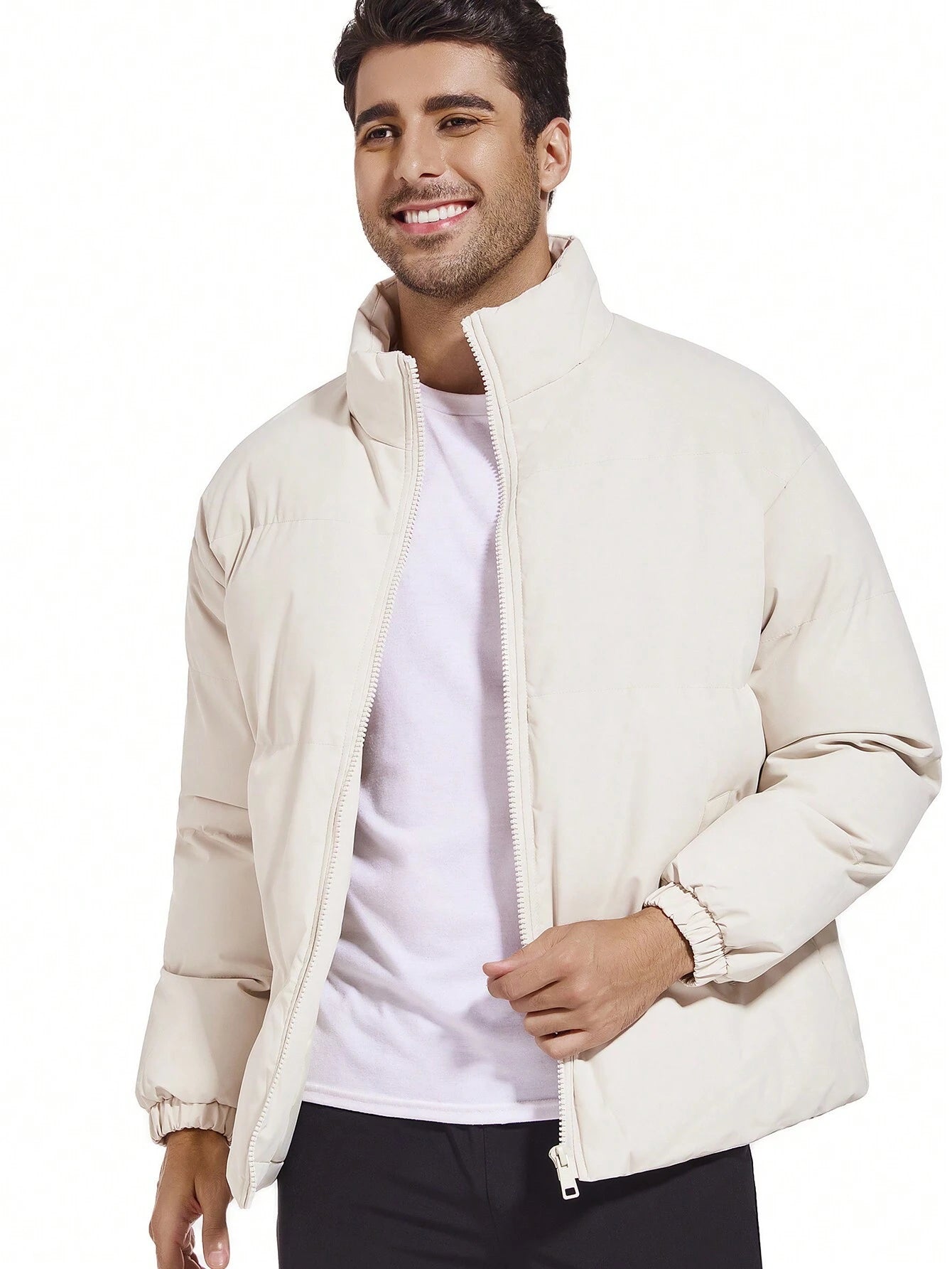 Manteau Garçon Poches Incliné Matelassé