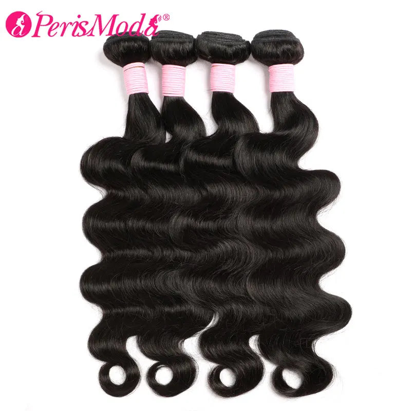 Bundles de Cheveux Vierge Brésilien Boucle Corporelle 30 Pouces - Noir Naturel (3/4)