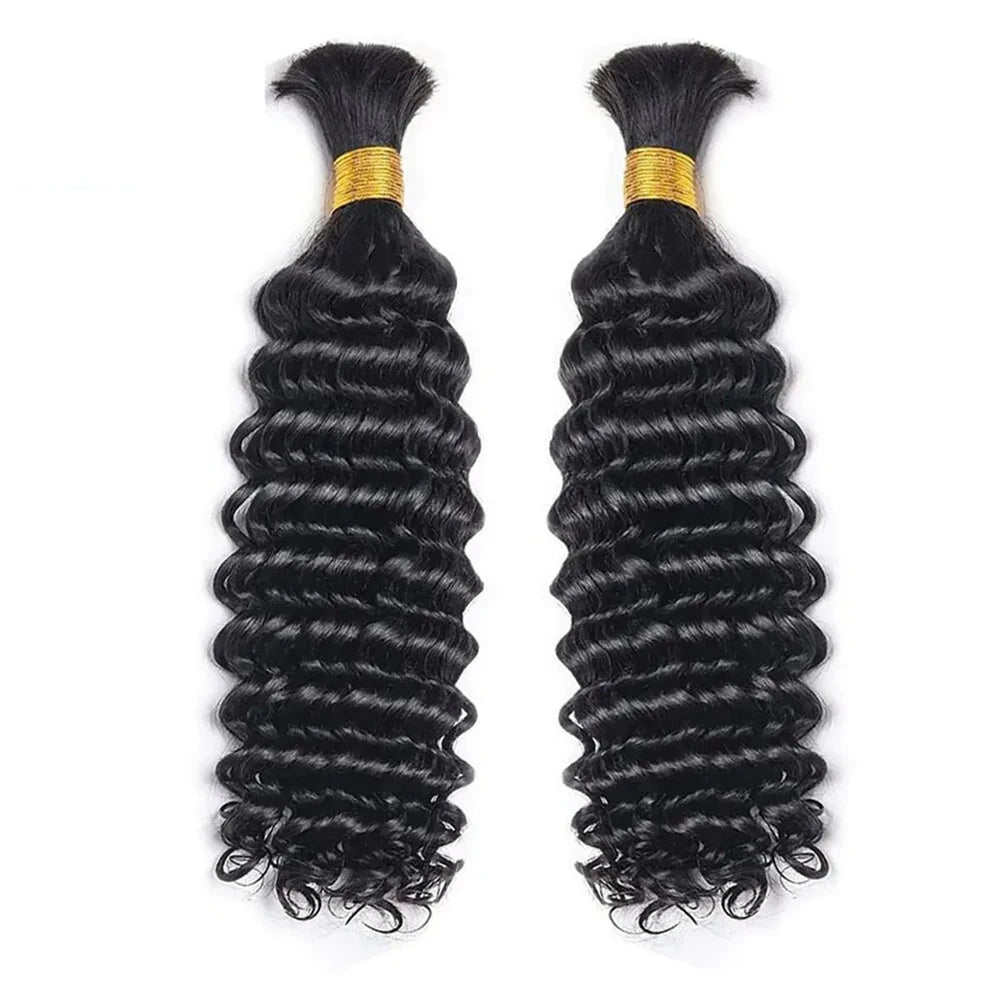 Cheveux Bouclés 100% Humains - Extensions Bulk Brésiliennes Remy