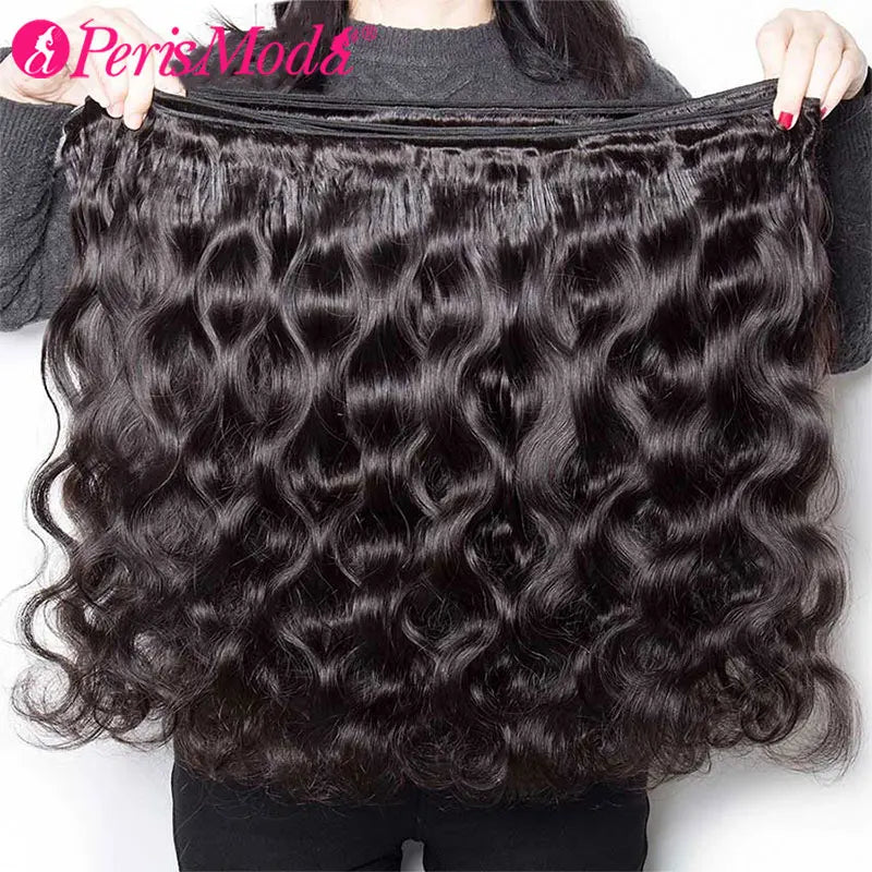 Bundles de Cheveux Vierge Brésilien Boucle Corporelle 30 Pouces - Noir Naturel (3/4)