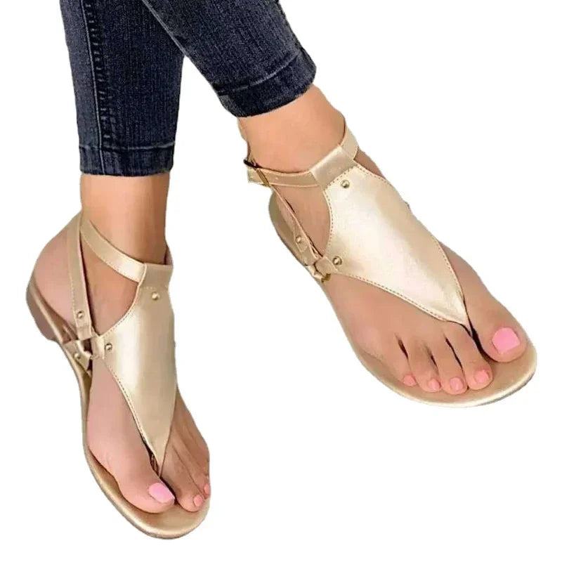 2024 Hot Sale Shoes for Women Basic Women'S Sandals Summer Beach Flip-Flop Sandals Casual Flats Shoes Fashion Gladiator Sandals