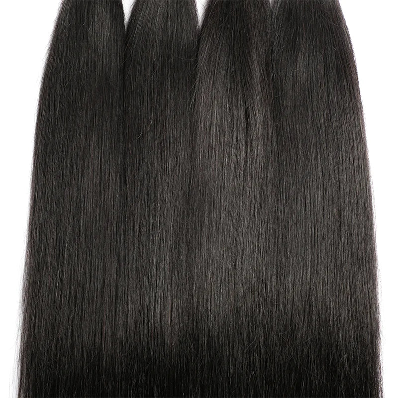 Extensions de Cheveux Lisses Brésiliens Naturels - 100% Cheveux Humains