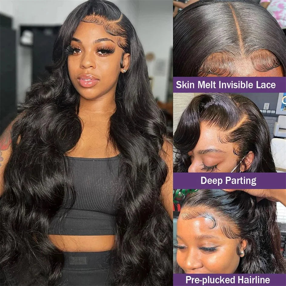 30 40 Inch 13X6 Hd Lace Frontal Wig Human Hair 13X4 Body Wave Human Hair Wigs for Women Pre Plucked Lace Front Human Hair Wig