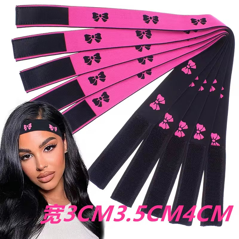 1Pcs Elastic Band for Wig Edges Wrap Wig Band Lace Melting Band to Lay Edges Baby Hair Edge Adjustable Wig Melt Bands