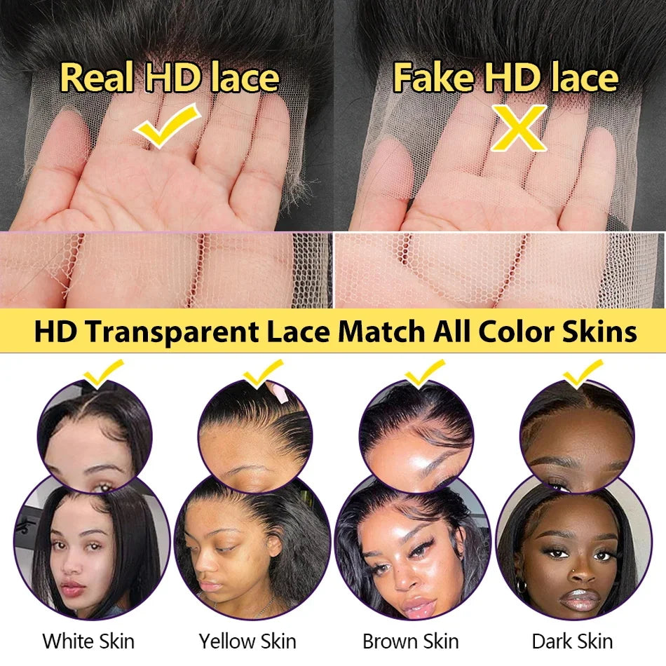 13X4 Bone Straight Lace Front Wig 30 40 Inch Lace Front Human Hair Wigs for Women 13X6 Brazilian Hair Wigs 360 Lace Frontal Wig